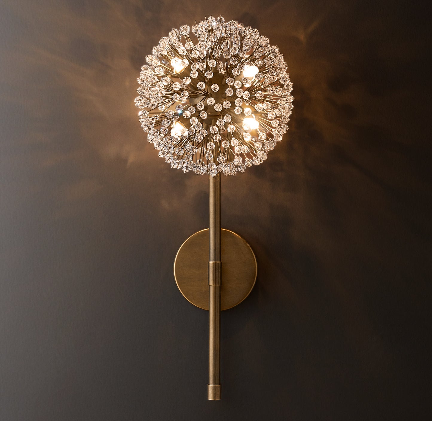 Arora Crystal Post Sconce 20"H