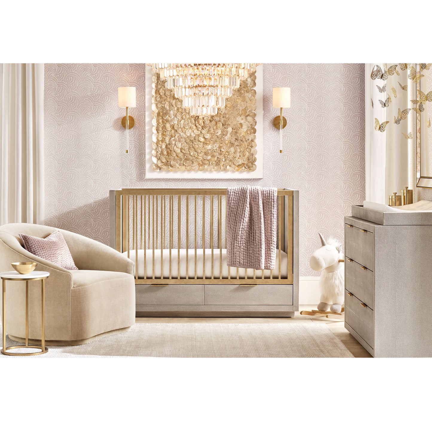 Alaine Crystal Large Pendant 28"D