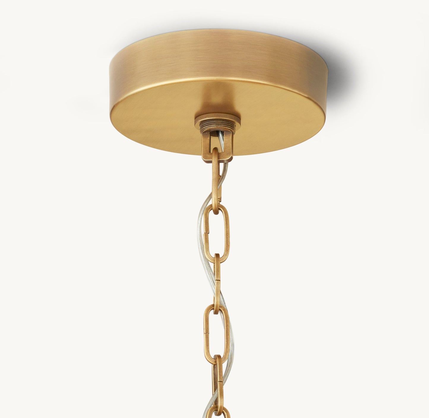 Athena Clear Crystal Large Pendant 28"D