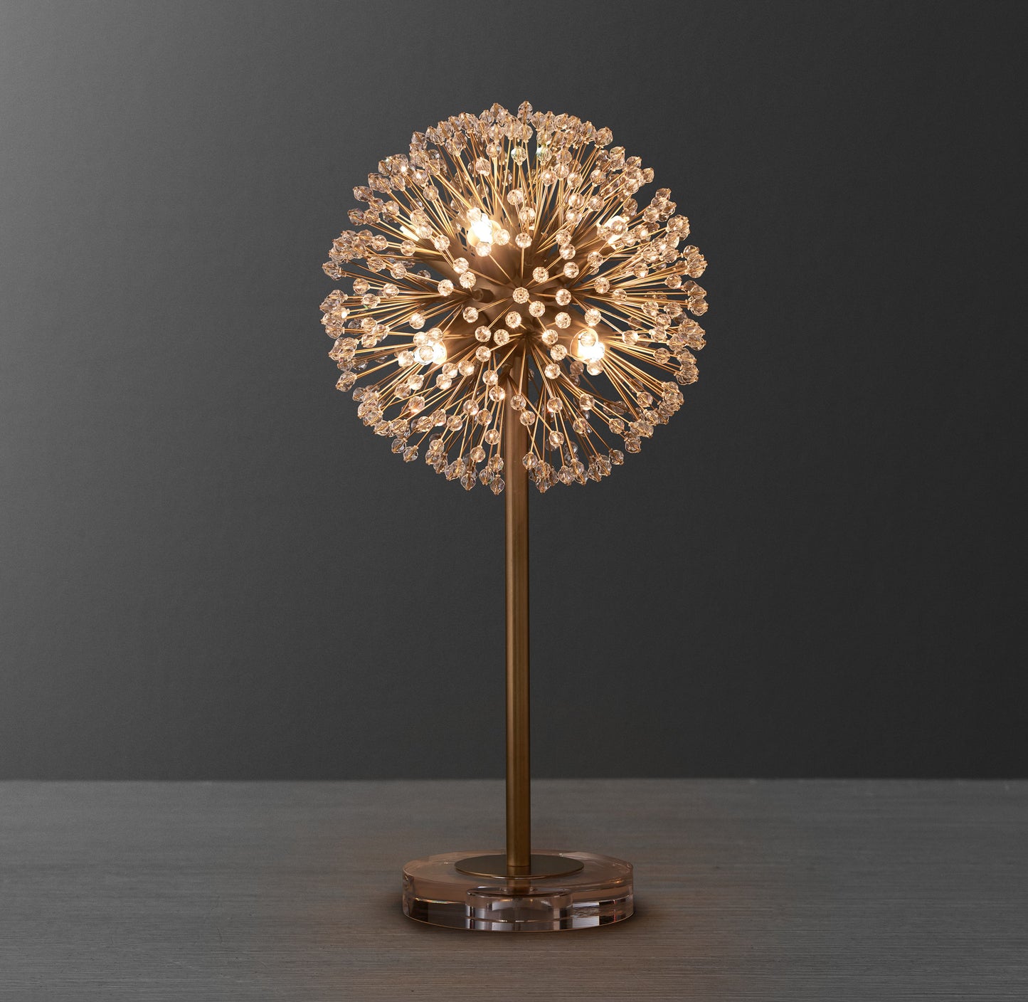 Arora Crystal Table Lamp 21"H