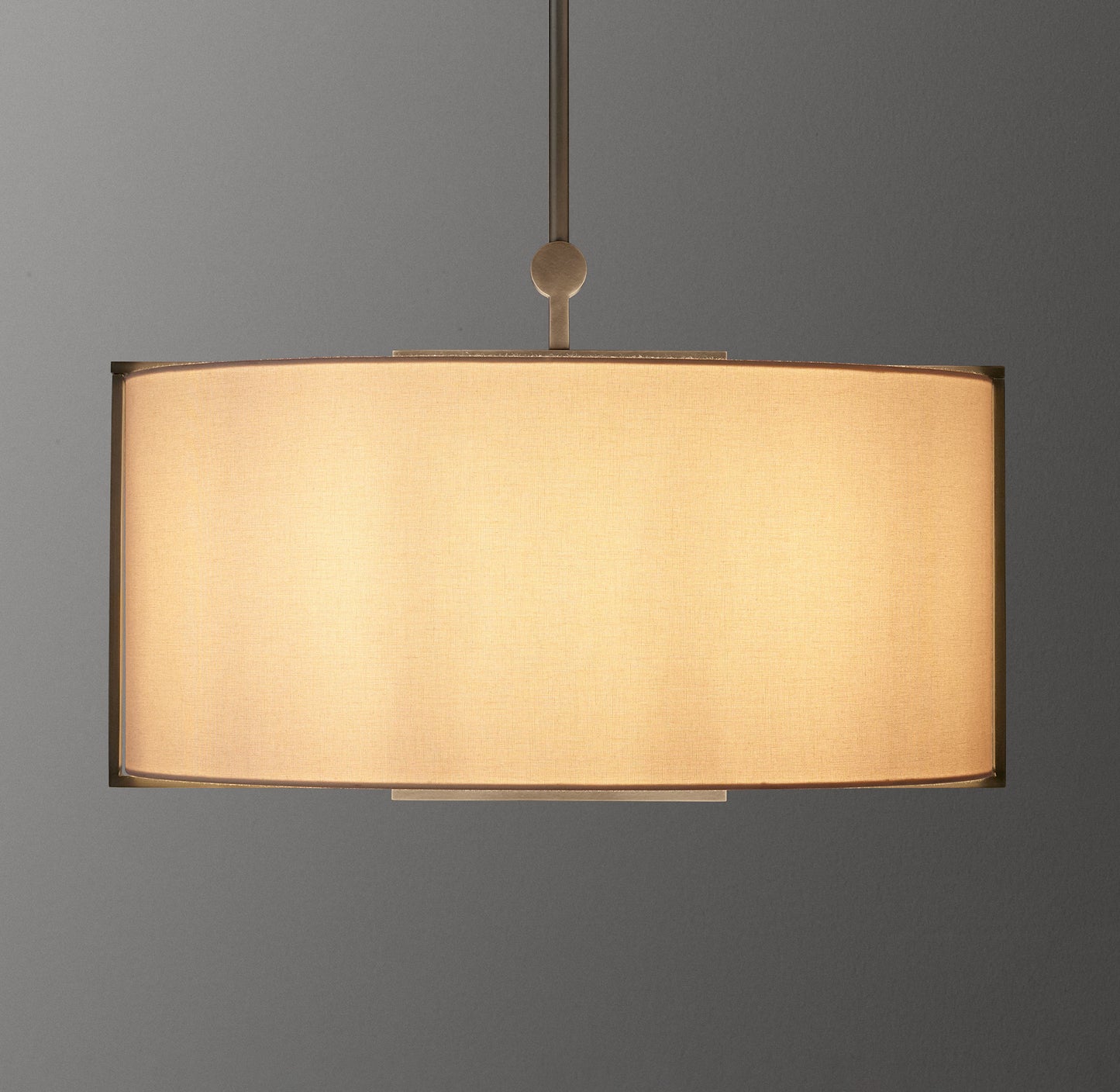 Yorke Linen Shaded Large Pendant  27"D