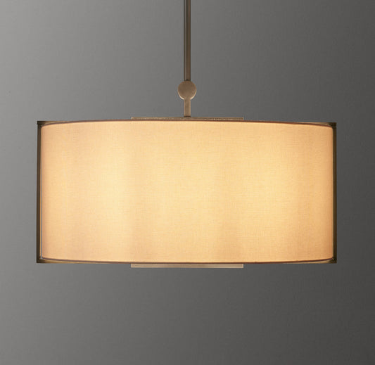 Yorke Linen Shaded Large Pendant  27"D
