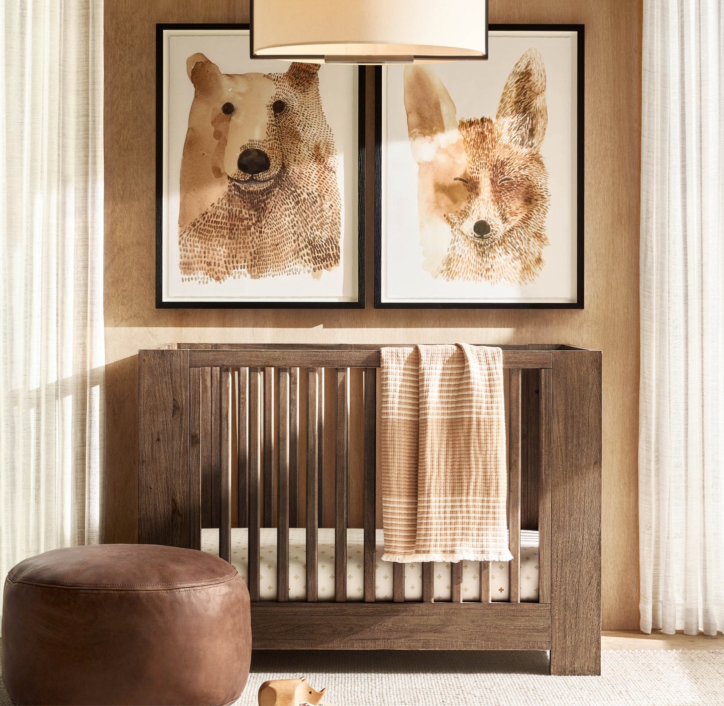 Yorke Linen Shaded Large Pendant  27"D