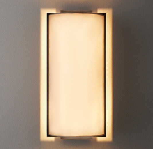 Yorke Linen Shaded Sconce 15"H