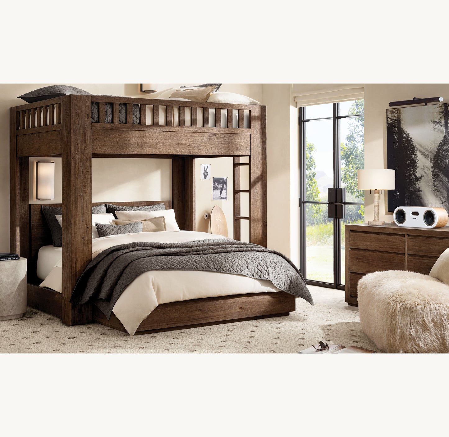 Yorke Linen Shaded Sconce 15"H