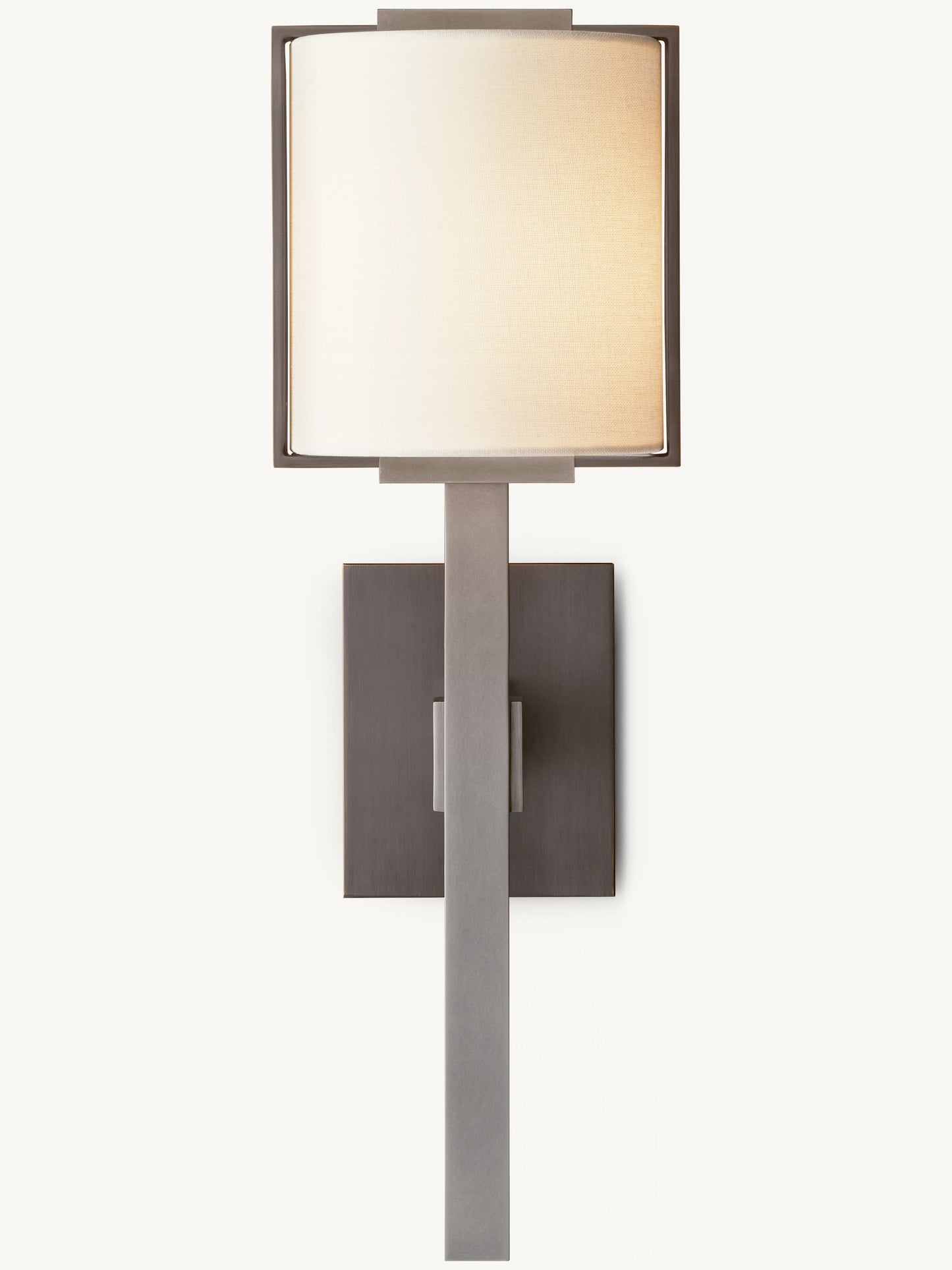 Yorke Linen Shaded Post Sconce 19''H