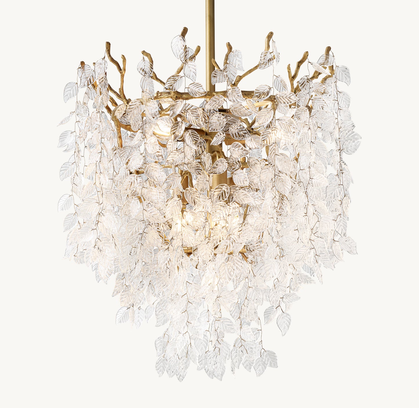 Arabella Tall Glass Branch Pendant 20"D