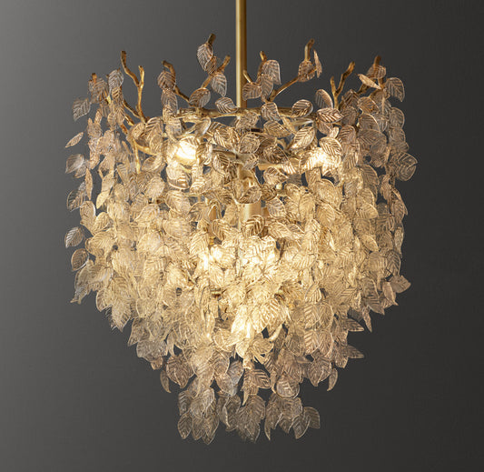 Arabella Tall Glass Branch Pendant 20"D