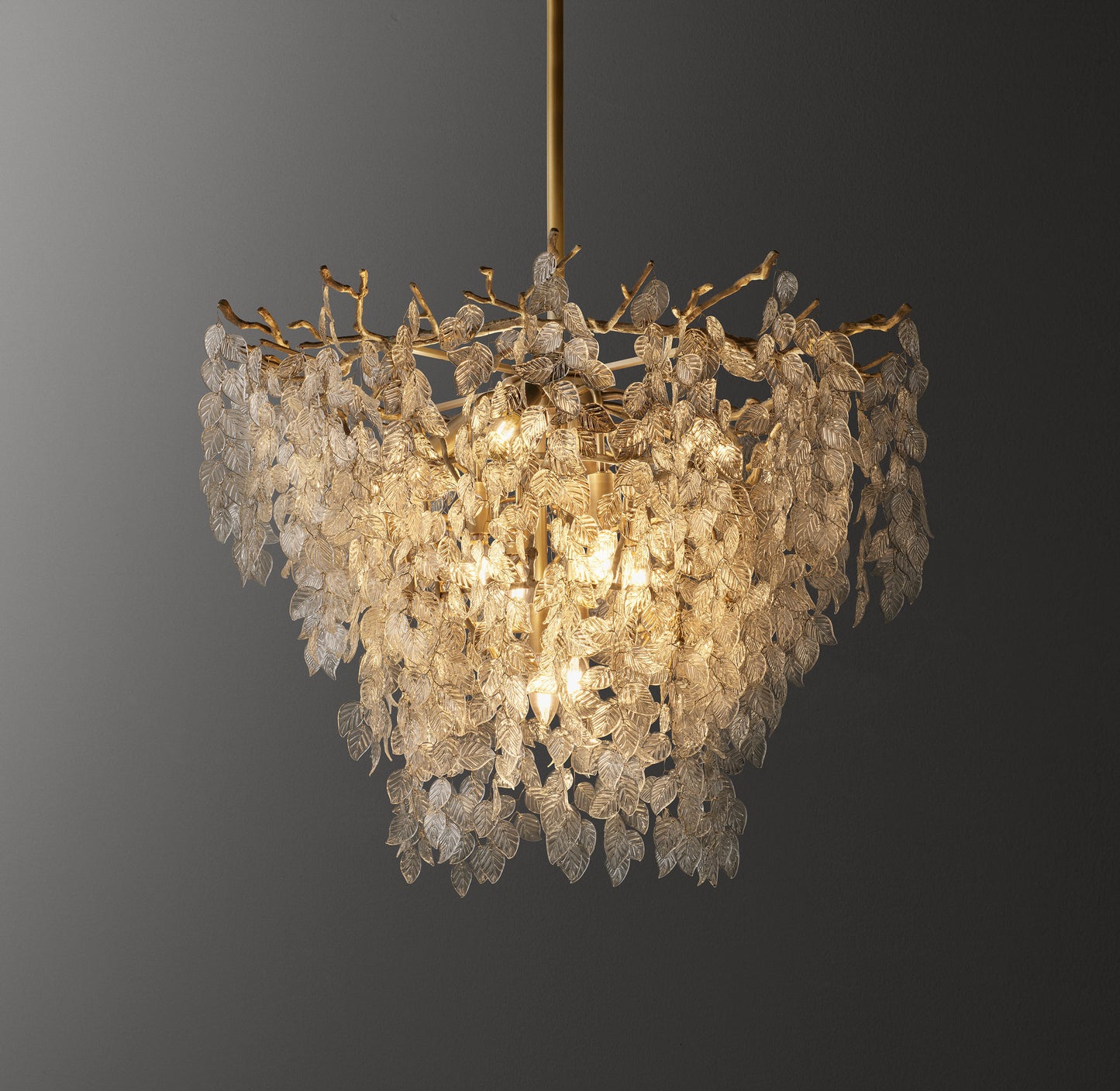 Arabella Wide Glass Branch Pendant 30"D