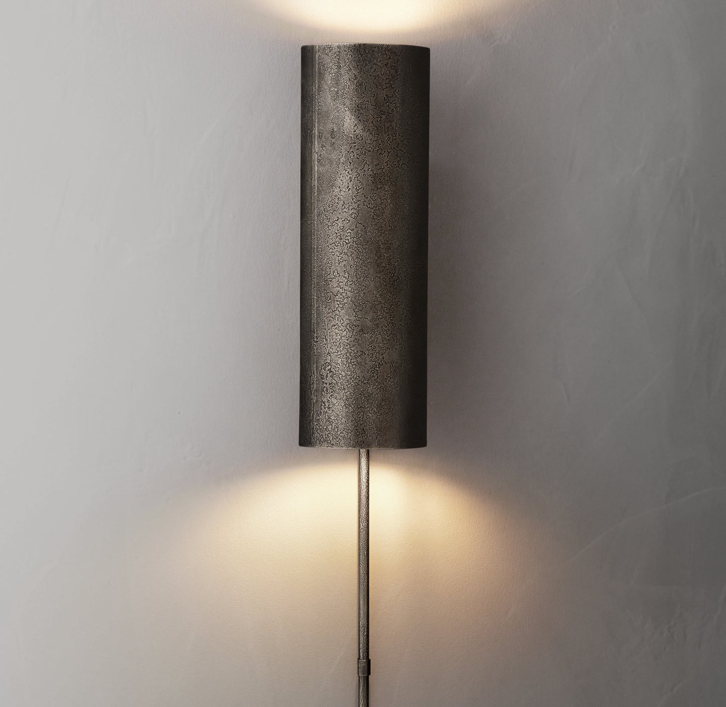 Textured Metal Double Sconce