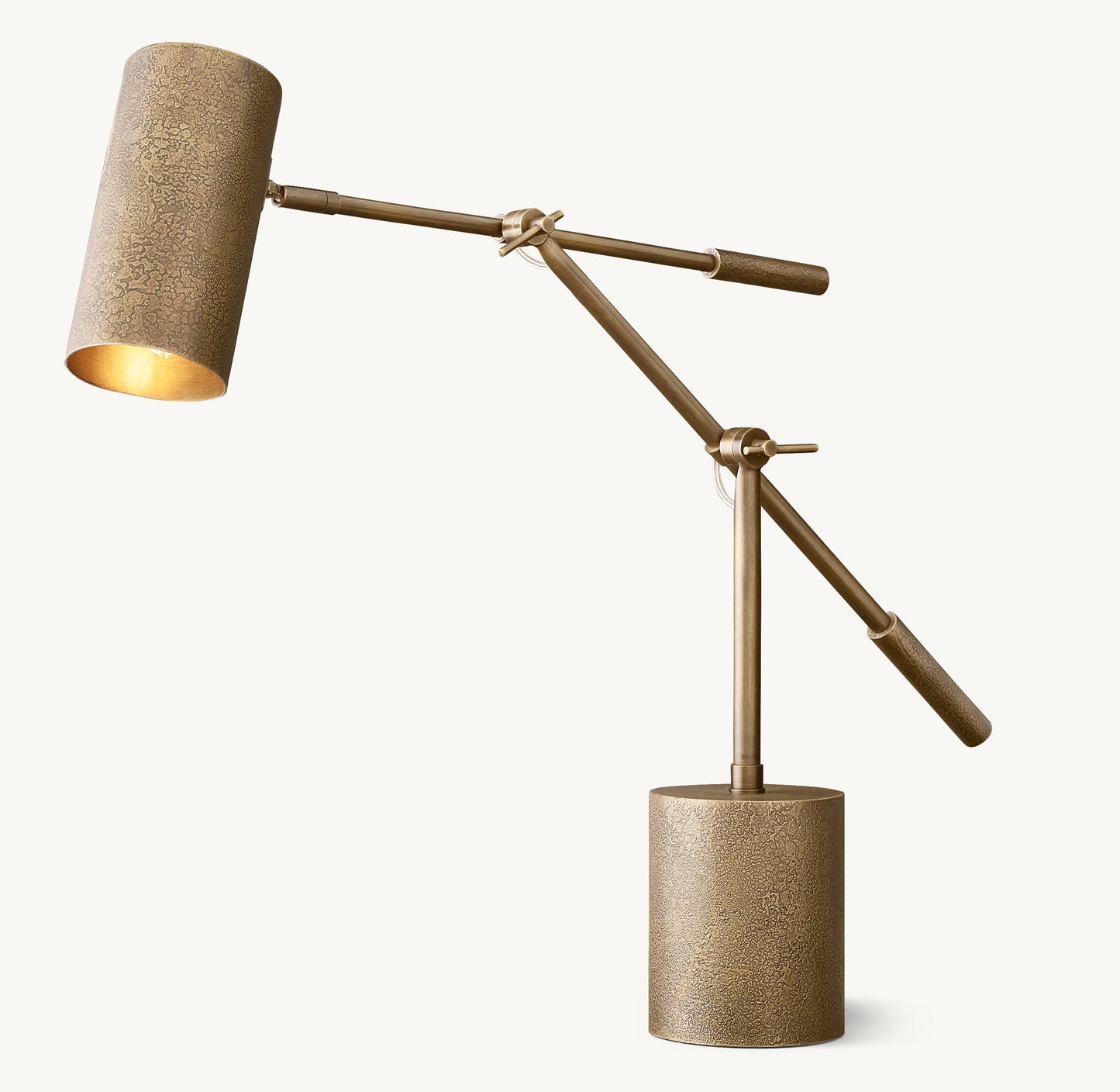 Textured Metal Task Table Lamp