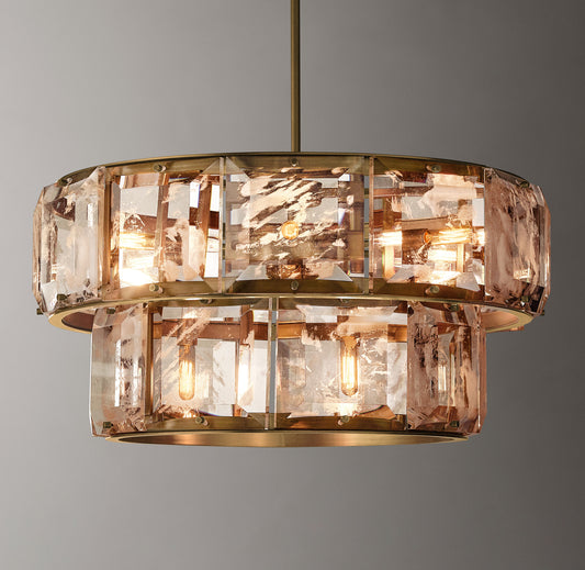 Tasha Crystal Pendant 25''D