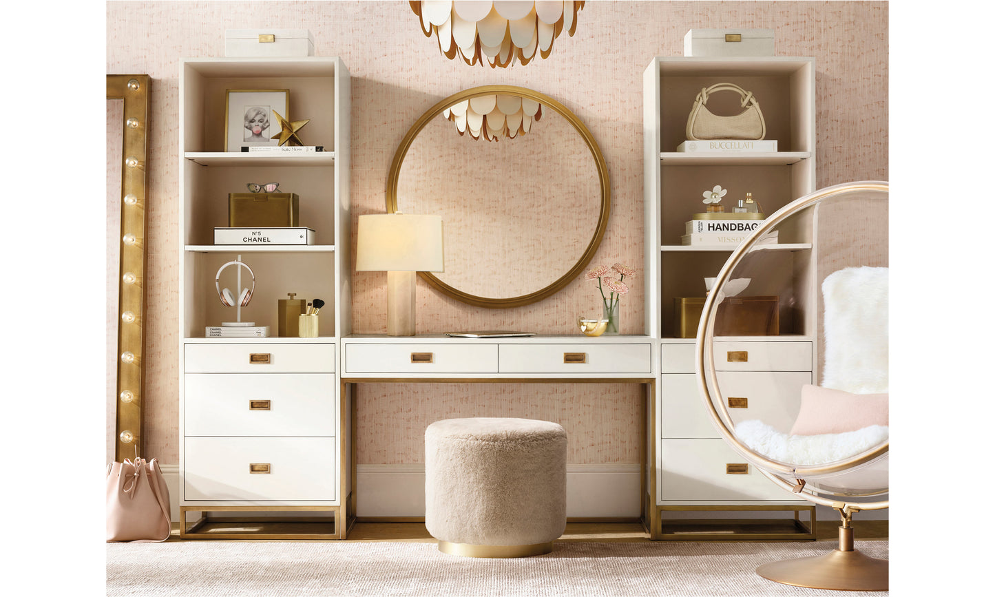 Aster Steel Pendant 30''D