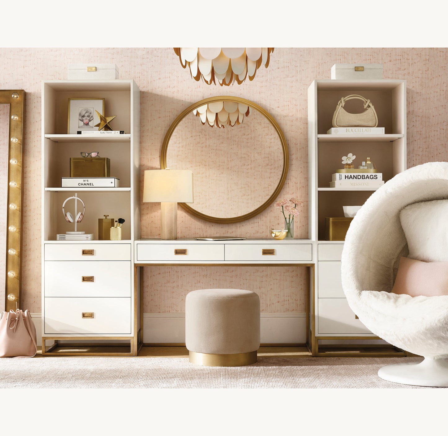 Aster Steel Pendant 30''D