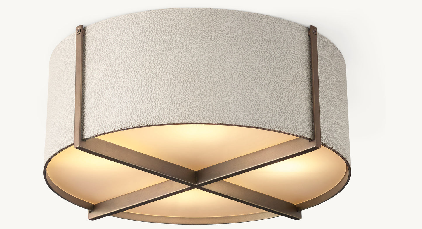 Sera Shagreen Flushmount