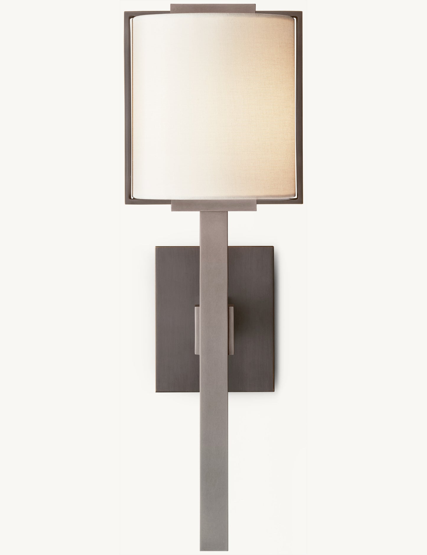 Yorke Linen Shaded Post Sconce 19''H