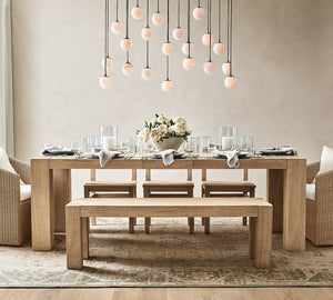 Raina Alabaster Linear Multi Globe Chandelier (46")