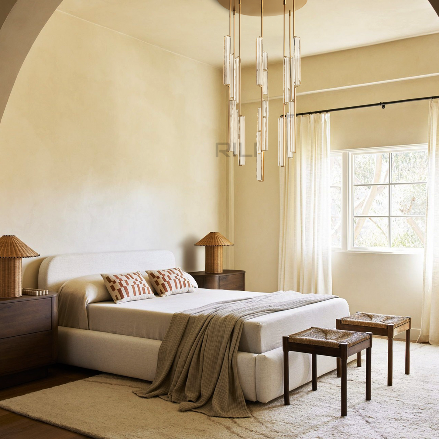 Auduben Crystal Round Chandelier 24"