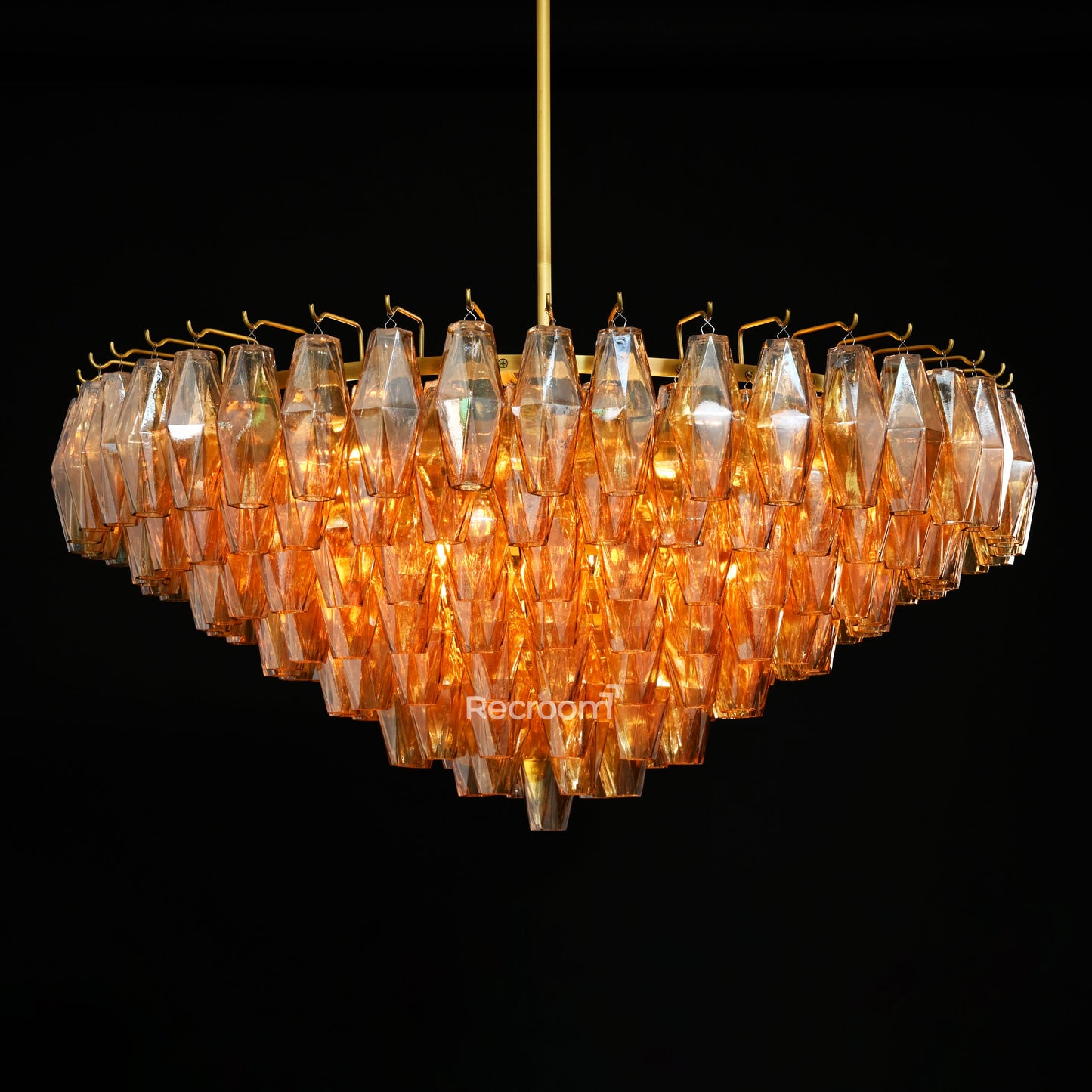 Chia Round Tired Chandelier 37"