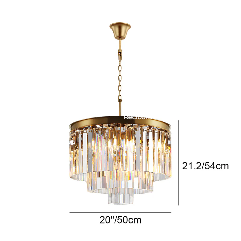 Odean Round Chandelier 20" 32" 44" Tiers