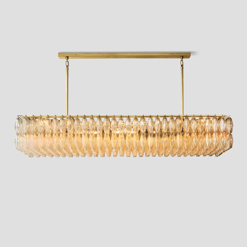 Chia Rectangular Chandelier 74"