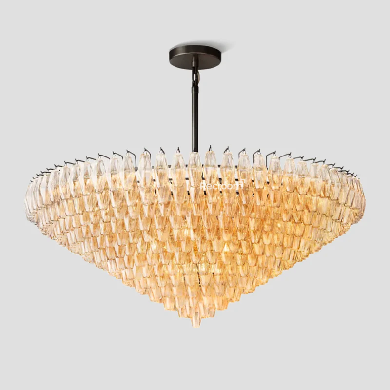 Chia Round Tired Chandelier 62"