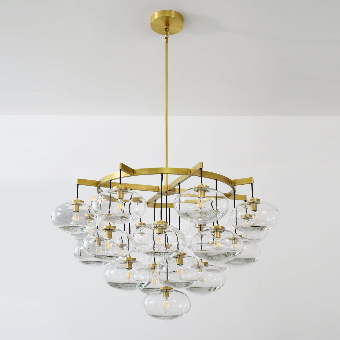 Cabretten Clear Glass Round Chandelier 48"