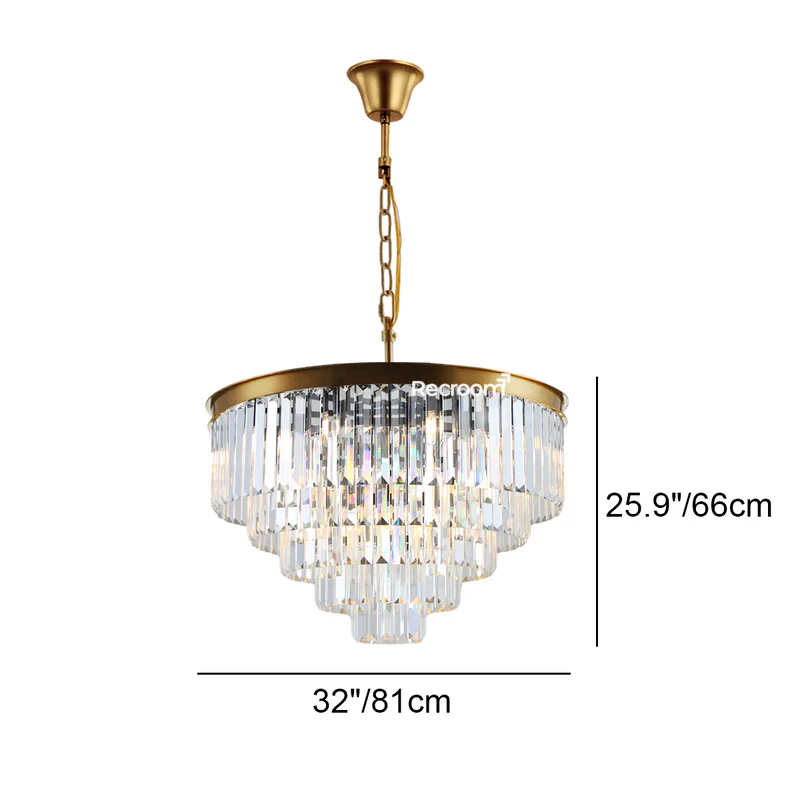 Odean Round Chandelier 20" 32" 44" Tiers