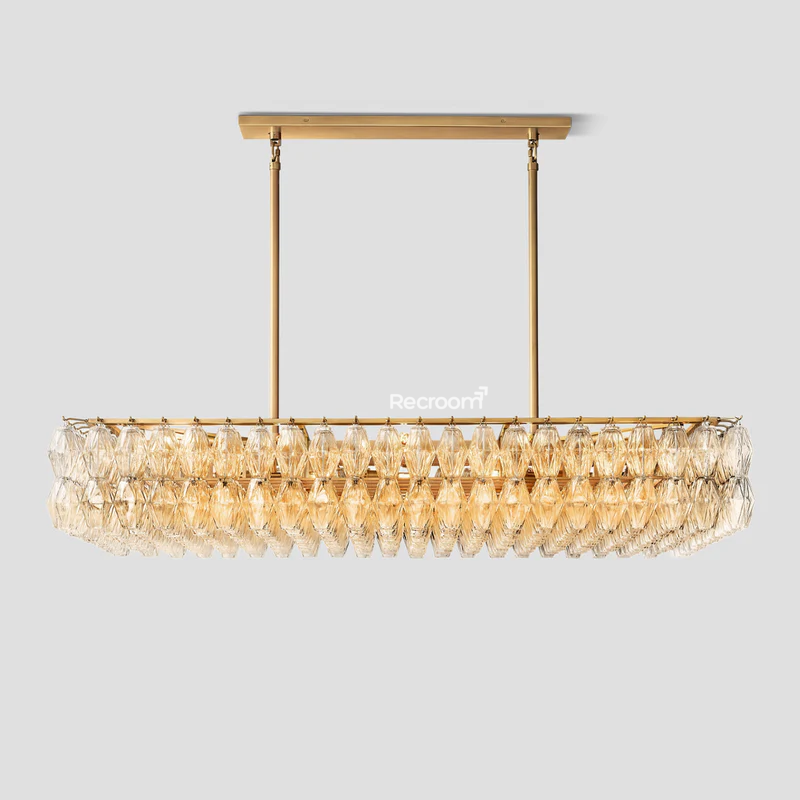 Chia Rectangular Chandelier 54"