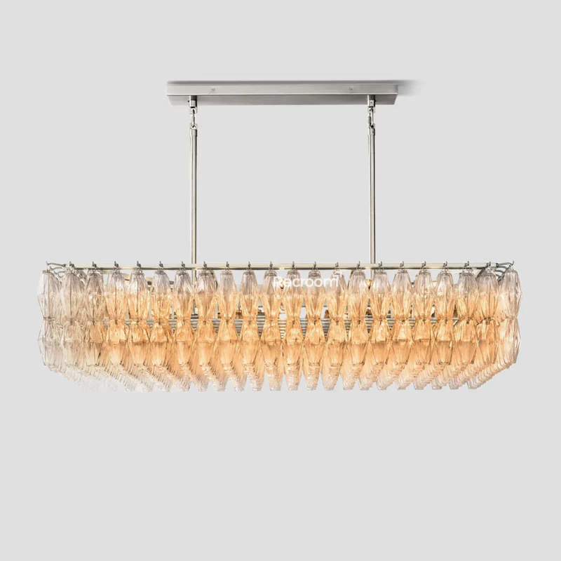 Chia Rectangular Chandelier 54"