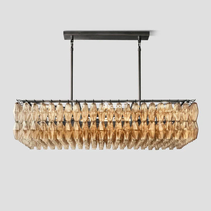 Chia Rectangular Chandelier 54"