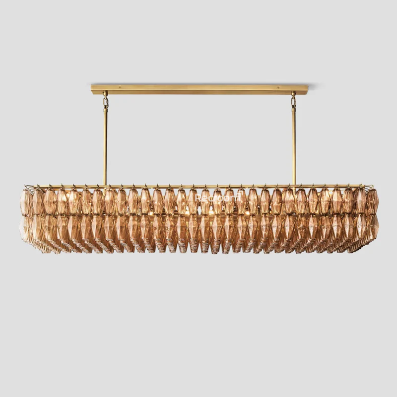 Chia Rectangular Chandelier 74"
