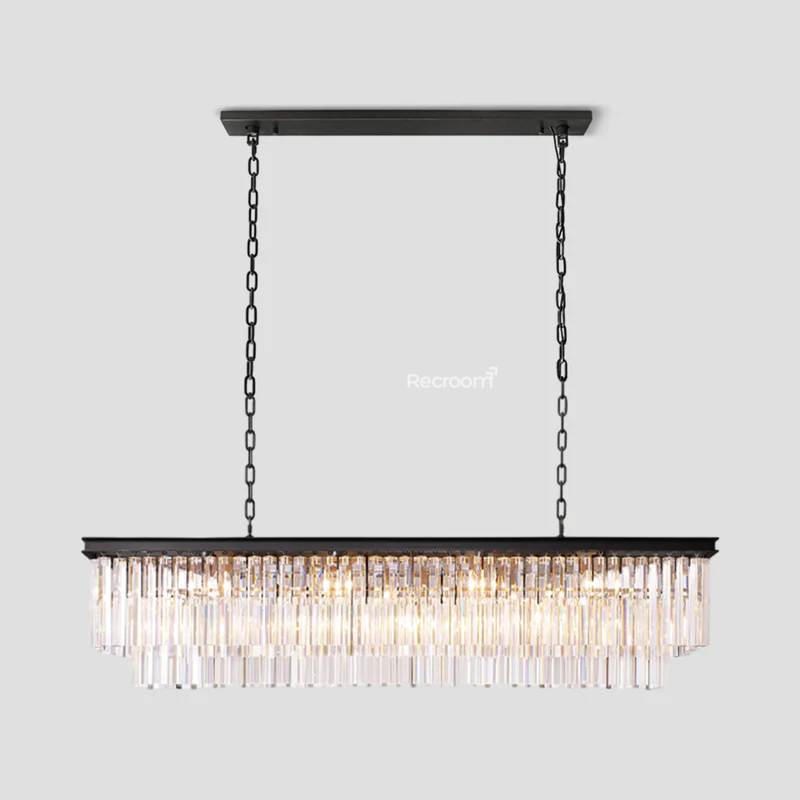 Odean Rectangle Chandelier 40" 49" 59" 72" 2-Layers