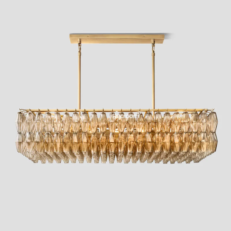 Chia Rectangular Chandelier 54"
