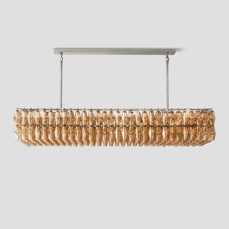 Chia Rectangular Chandelier 74"