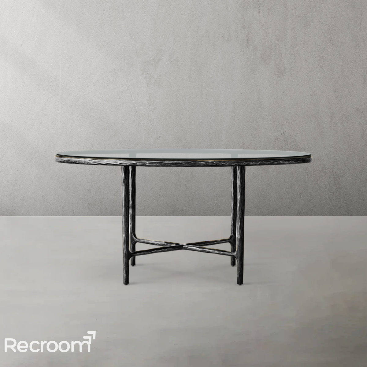 Thaddeo Glass Round Dining Table