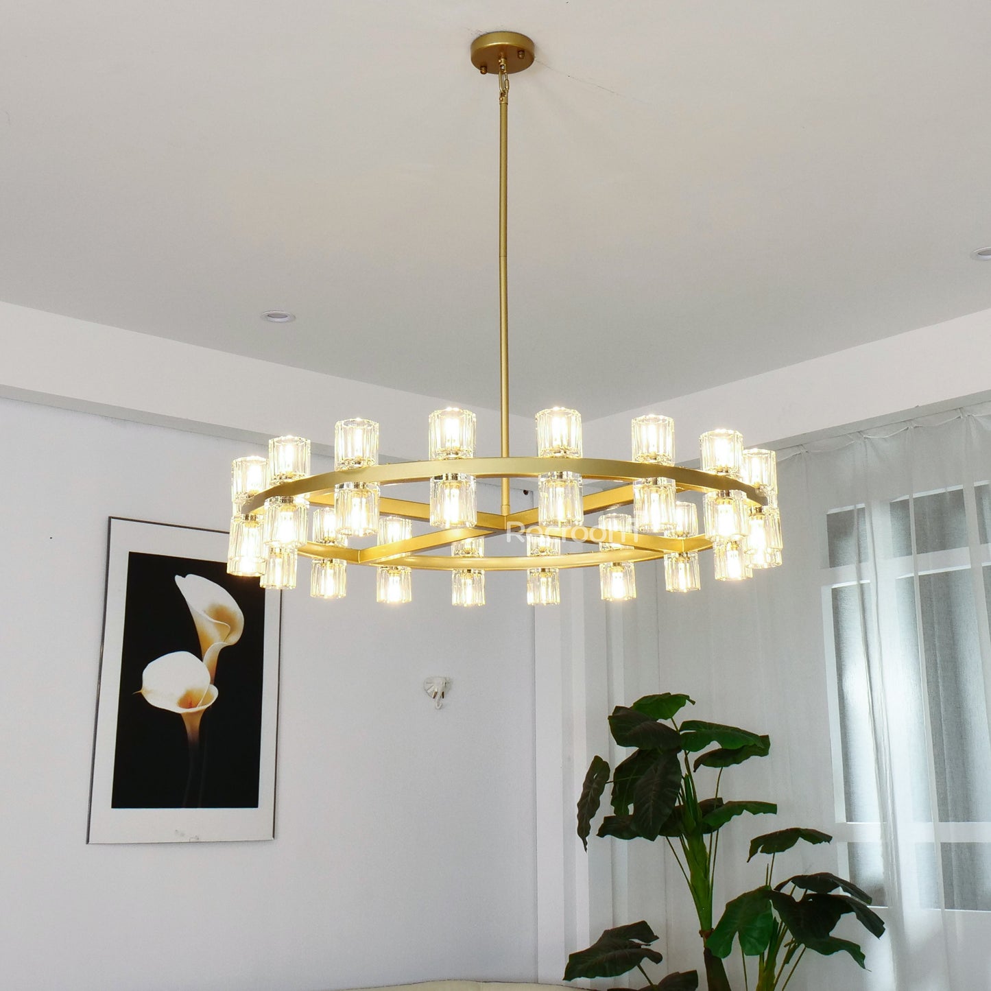 Arcachonest Round Chandelier 24"