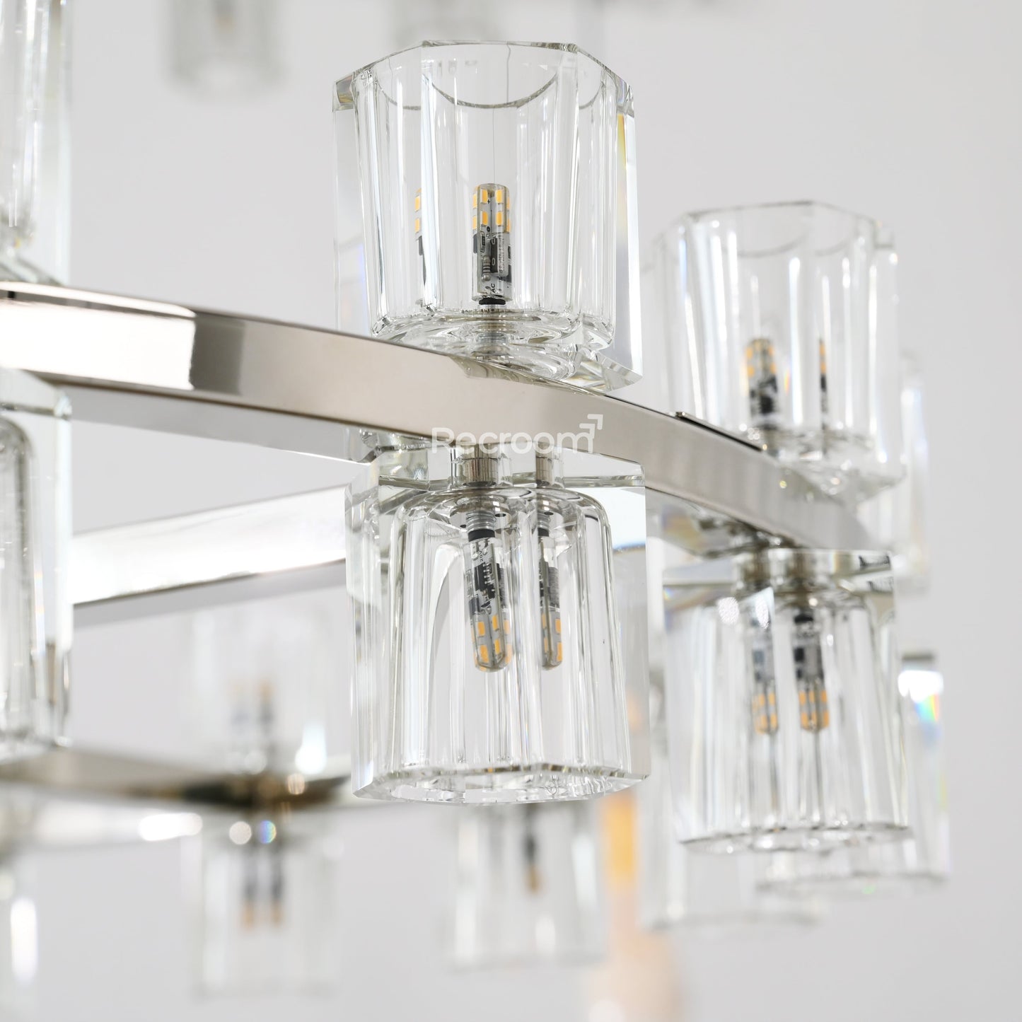 Arcachonest LED Round 2-Tier Chandelier 60"