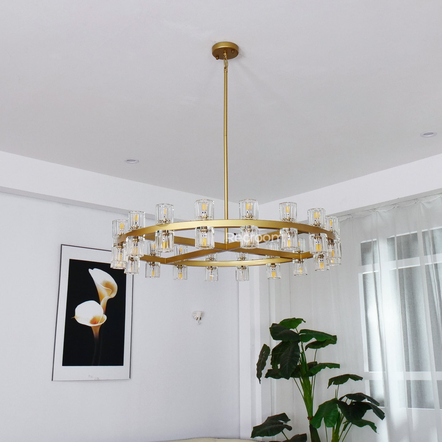 Arcachonest Round Chandelier 24"