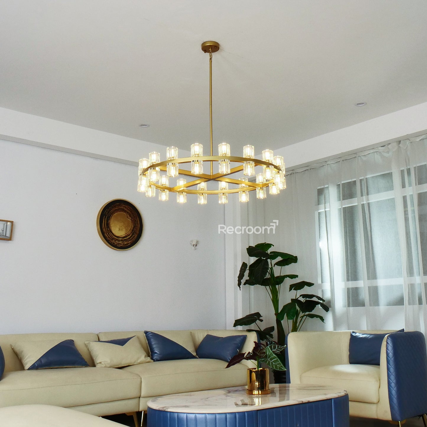 Arcachonest Round Chandelier 24"