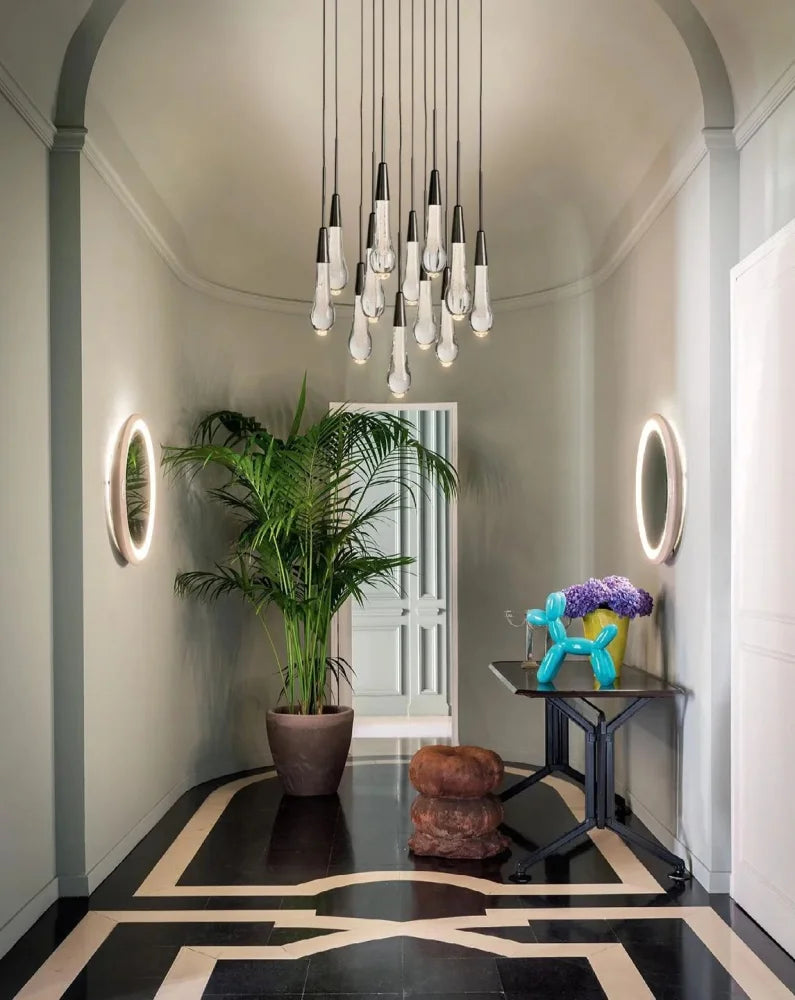 Solitaire Crystal Round Chandelier 17" 24" 36" 40'' 48'' 58"D