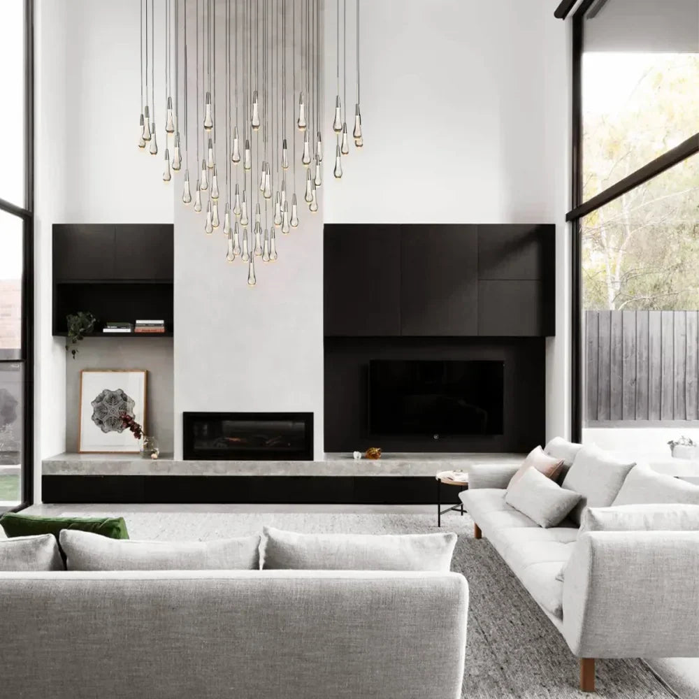 Solitaire Round Chandelier 58"D