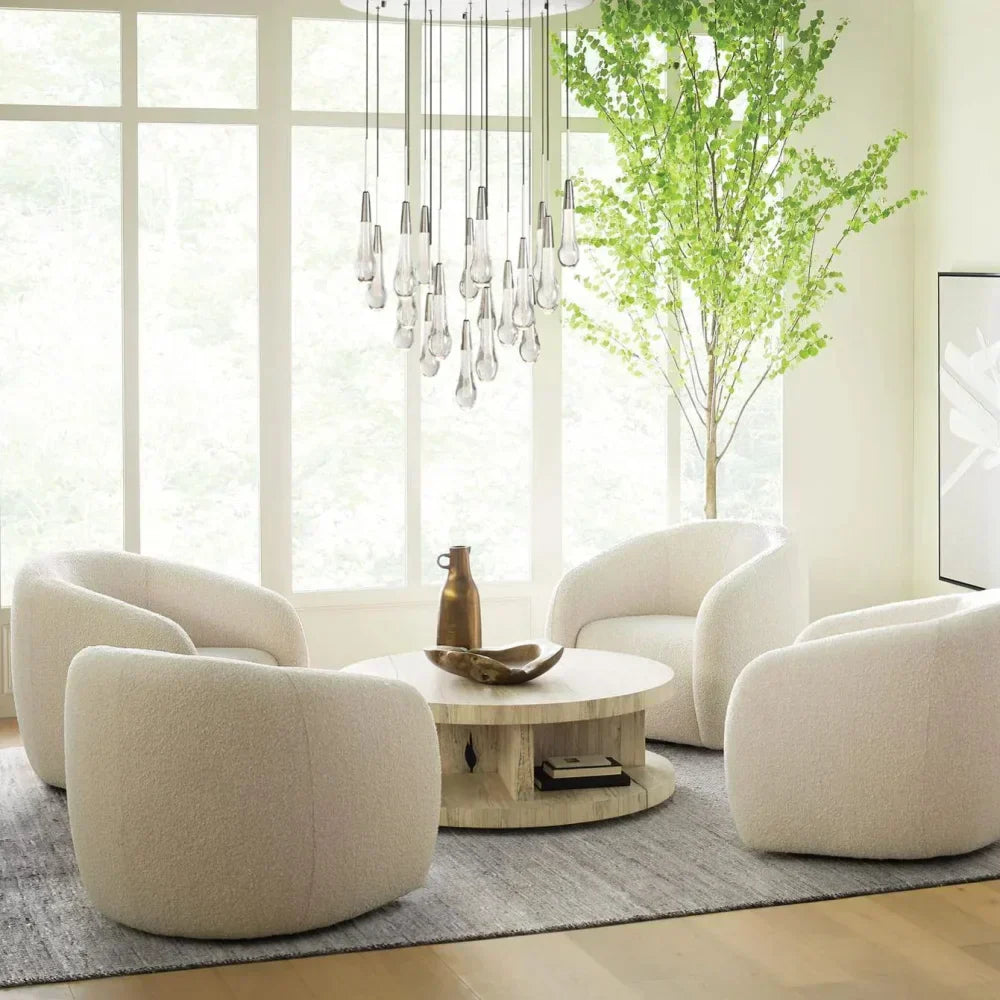 Solitaire Crystal Round Chandelier 17" 24" 36" 40'' 48'' 58"D