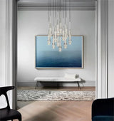 Solitaire Crystal Round Chandelier 17" 24" 36" 40'' 48'' 58"D