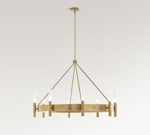 Somerset Metal Round Chandelier (44")