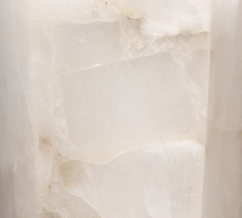 Tamer Alabaster Hexagon Sconce (14'')