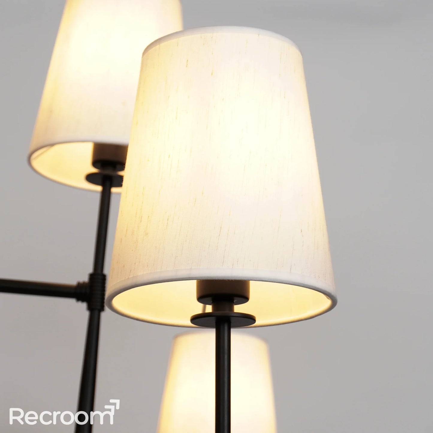 Art Fabric Lamp Shade Rhodes 2-Tier Round Chandelier 48