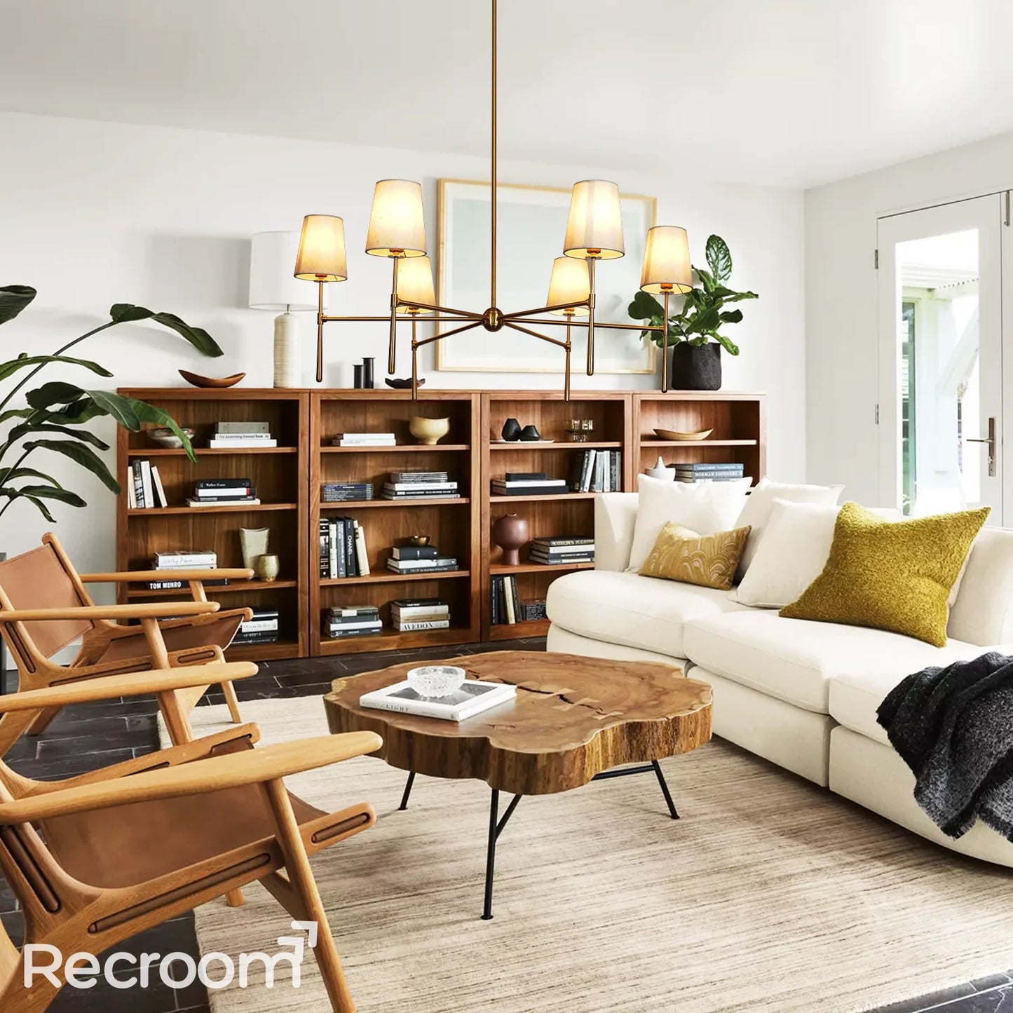 Art Fabric Lamp Shade Rhodes Round Chandelier42"