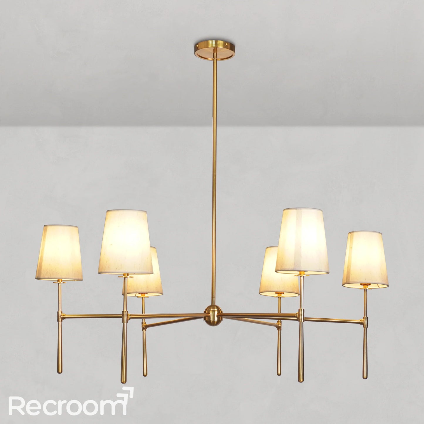 Art Fabric Lamp Shade Rhodes Round Chandelier42"