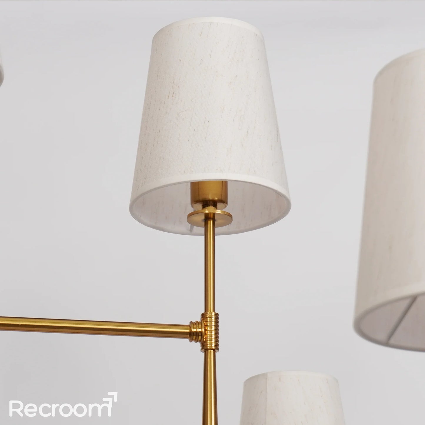 Art Fabric Lamp Shade Rhodes 2-Tier Round Chandelier 48